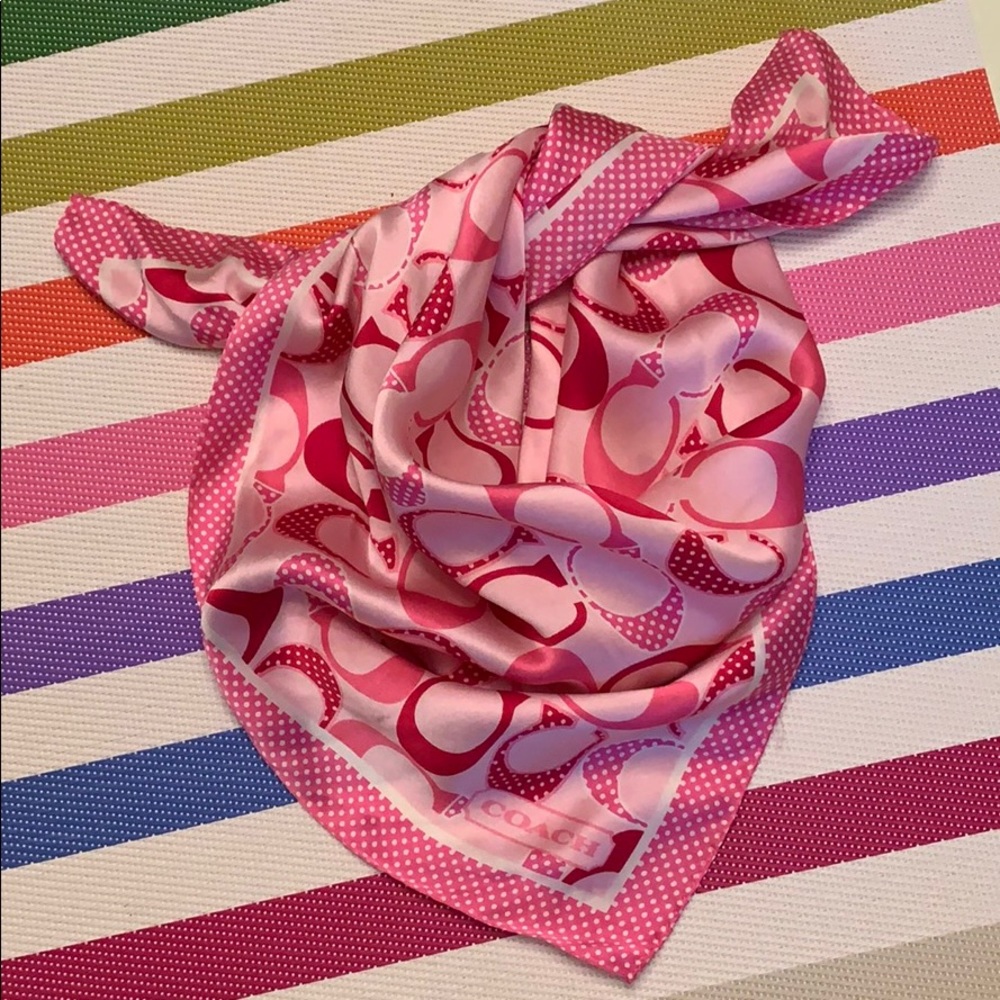 Coach Signature Silk Scarf